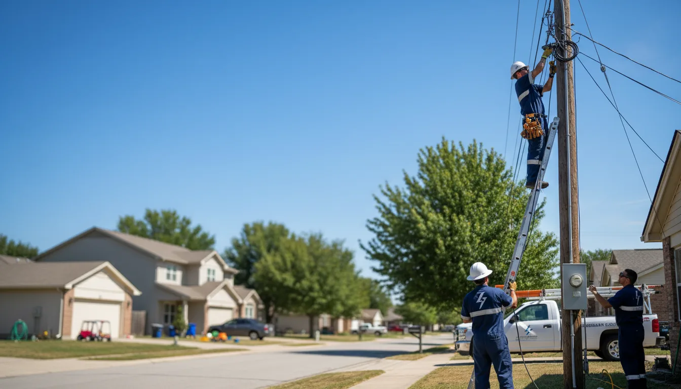 Residential electrician providing installation services in Crocketts Bluff, AR